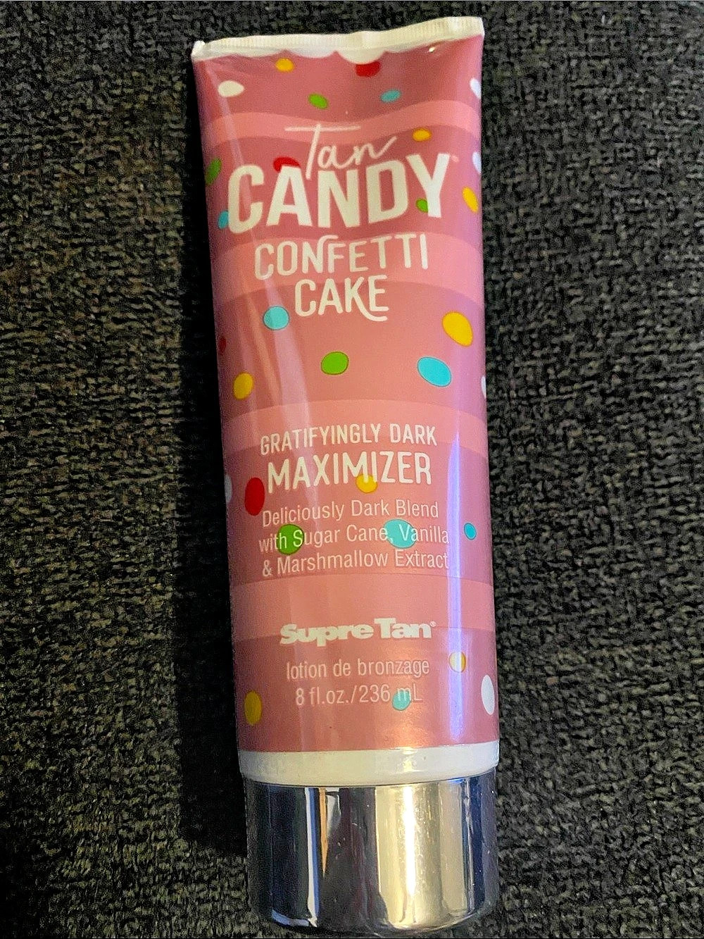 Supre Tan Candy Confetti Cake Gratifyingly Dark Maximizer Lotion